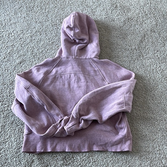 SOLD Lululemon Athletica Scuba half zip Hoodie pink - purple / size M/L - Picture 5 of 6